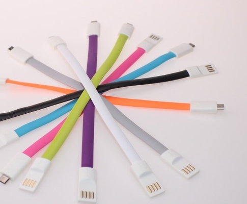 Bunter Magnet flaches USB-Mobiltelefon-Daten-Kabel für iPhone Android-Telefon
