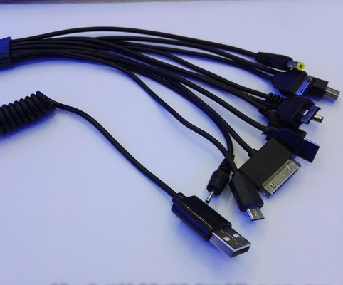 20 cm Portable 10 in 1 Usb-Telefon-Ladegerät-Kabel für Starkstromgerät Smarts
