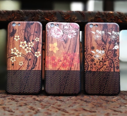 Hölzerner Telefon-Kasten Iphone 5, iPhone 6S Bambus-Iphone deckt Fall mit mehrfachen Farben ab