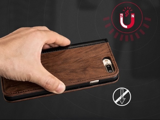 Mobilfunkgeschäft-Telefon-Kasten-Abdeckung, mobile Abdeckung des leichten Schlages faltbar mit Geldbörse PU-Leder
