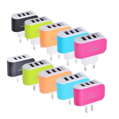 CER Universal Mobile ruft den Aufladungsstecker an, der mit 3 Hafen geführtem Licht EU/USA ist